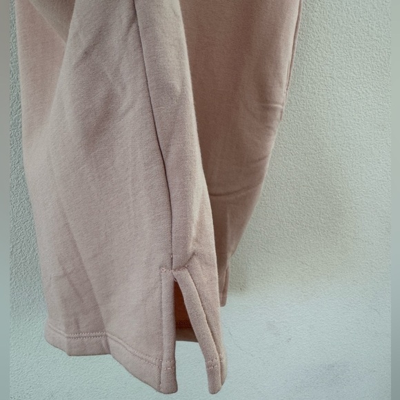 NWT Hass California Sustainable Fleece Rosewater Pink T-Shirt Dress Size M - Picture 8 of 16